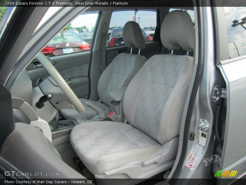 Front Seat of 2009 Forester 2.5 X Premium