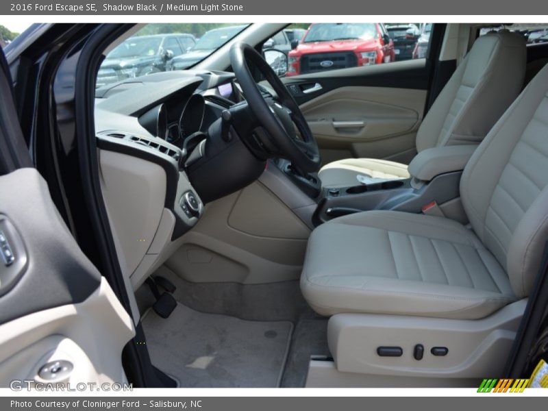 Shadow Black / Medium Light Stone 2016 Ford Escape SE
