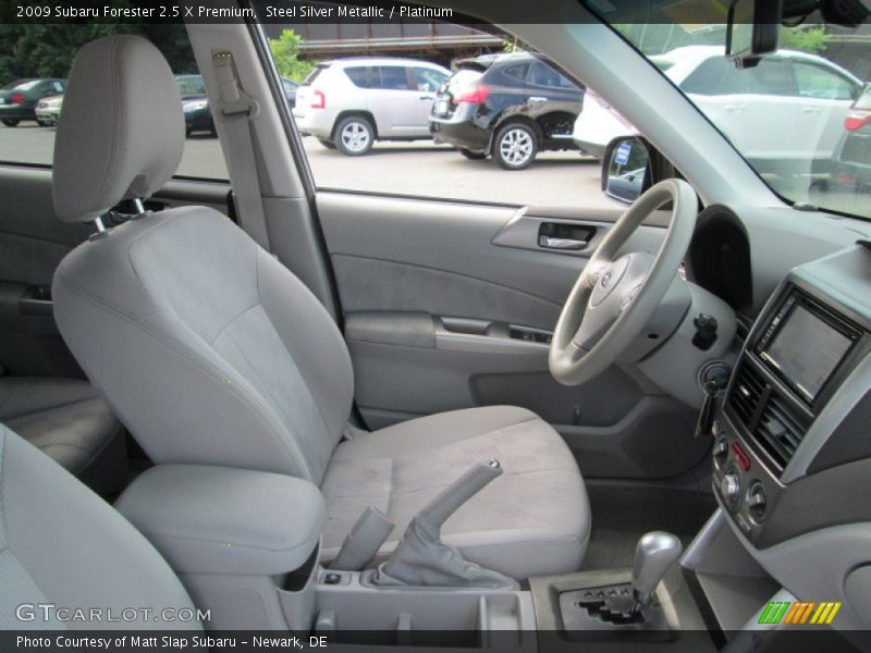 Steel Silver Metallic / Platinum 2009 Subaru Forester 2.5 X Premium