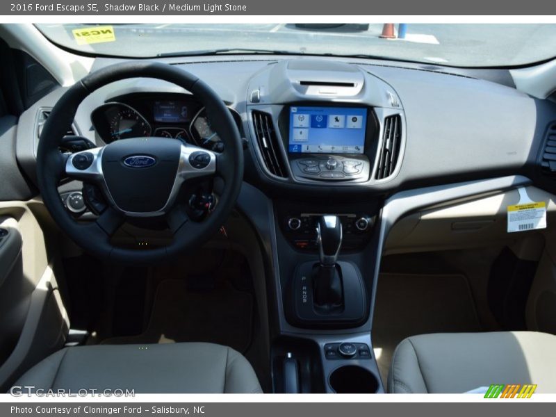 Shadow Black / Medium Light Stone 2016 Ford Escape SE