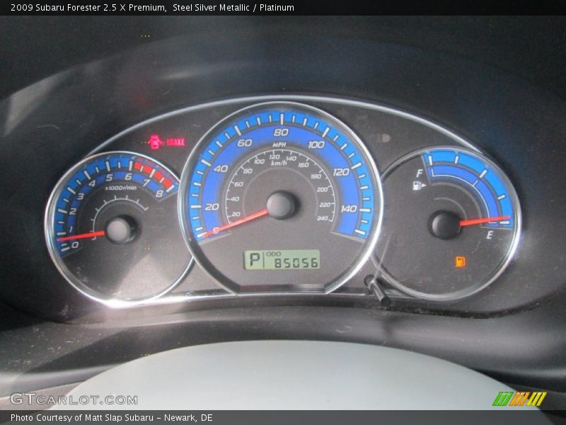 Steel Silver Metallic / Platinum 2009 Subaru Forester 2.5 X Premium