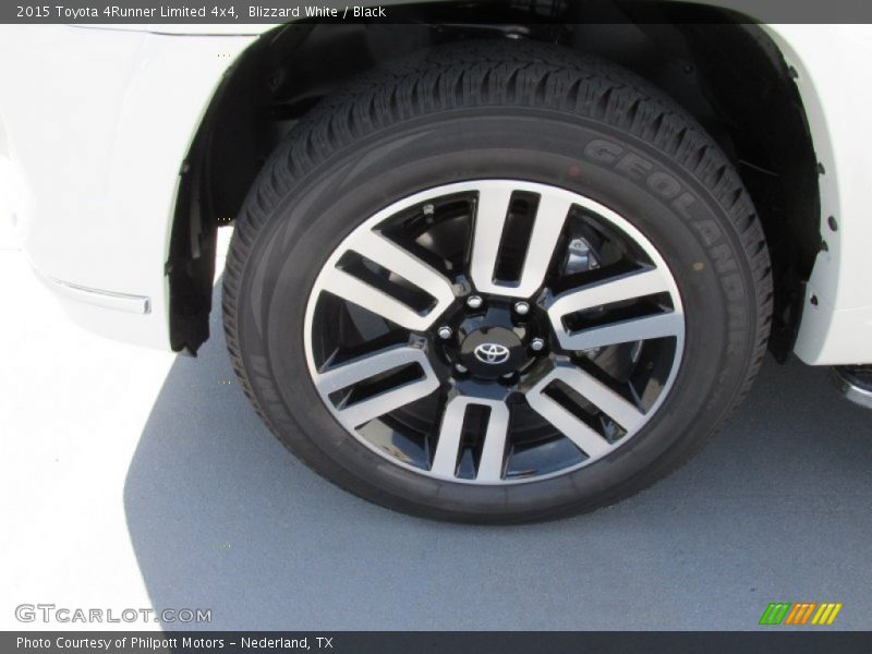 Blizzard White / Black 2015 Toyota 4Runner Limited 4x4