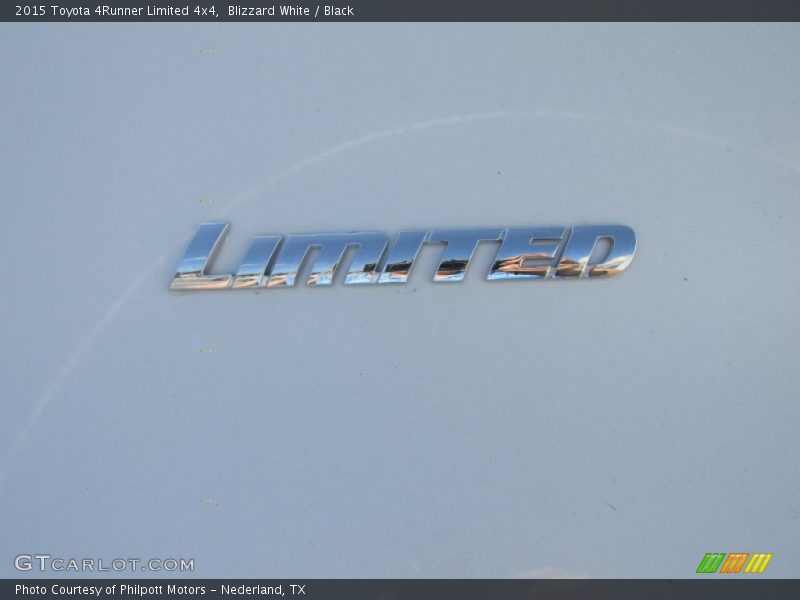 Blizzard White / Black 2015 Toyota 4Runner Limited 4x4