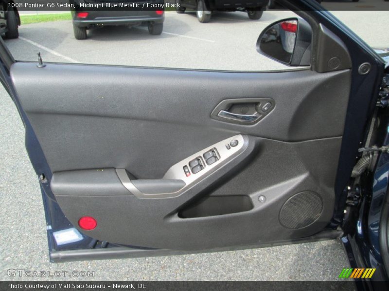 Midnight Blue Metallic / Ebony Black 2008 Pontiac G6 Sedan