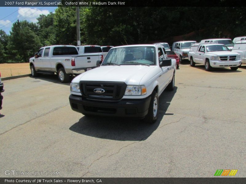 Oxford White / Medium Dark Flint 2007 Ford Ranger XL SuperCab