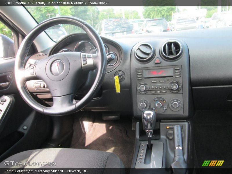 Midnight Blue Metallic / Ebony Black 2008 Pontiac G6 Sedan