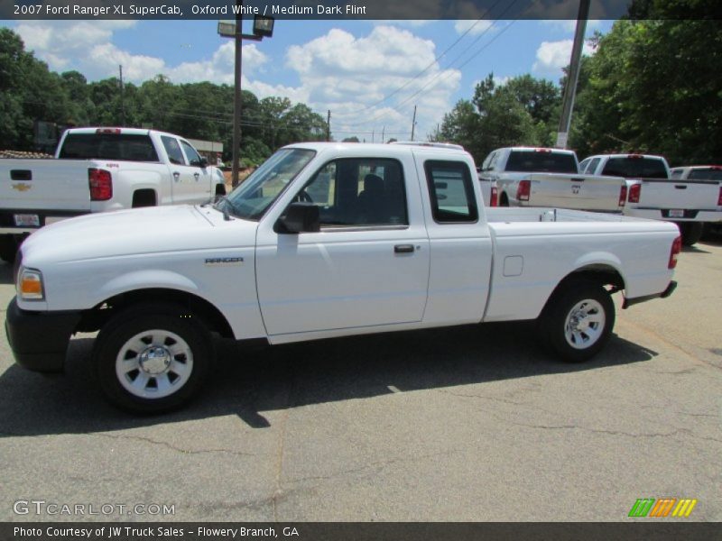 Oxford White / Medium Dark Flint 2007 Ford Ranger XL SuperCab