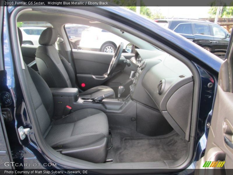 Midnight Blue Metallic / Ebony Black 2008 Pontiac G6 Sedan