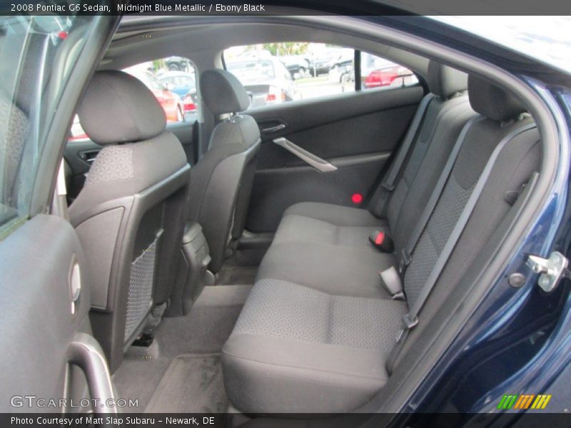Midnight Blue Metallic / Ebony Black 2008 Pontiac G6 Sedan