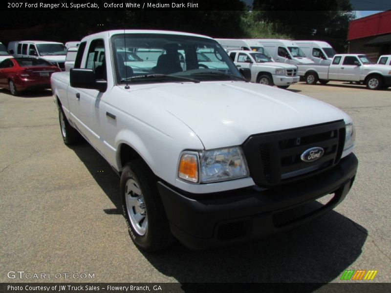 Oxford White / Medium Dark Flint 2007 Ford Ranger XL SuperCab