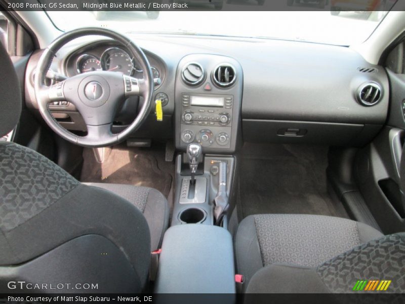 Midnight Blue Metallic / Ebony Black 2008 Pontiac G6 Sedan
