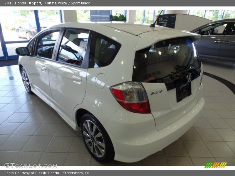 Taffeta White / Sport Black 2013 Honda Fit Sport