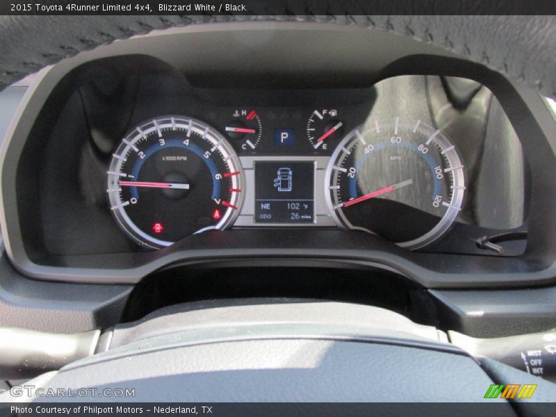 Blizzard White / Black 2015 Toyota 4Runner Limited 4x4