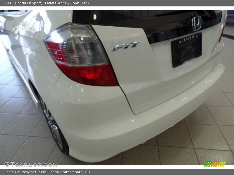 Taffeta White / Sport Black 2013 Honda Fit Sport