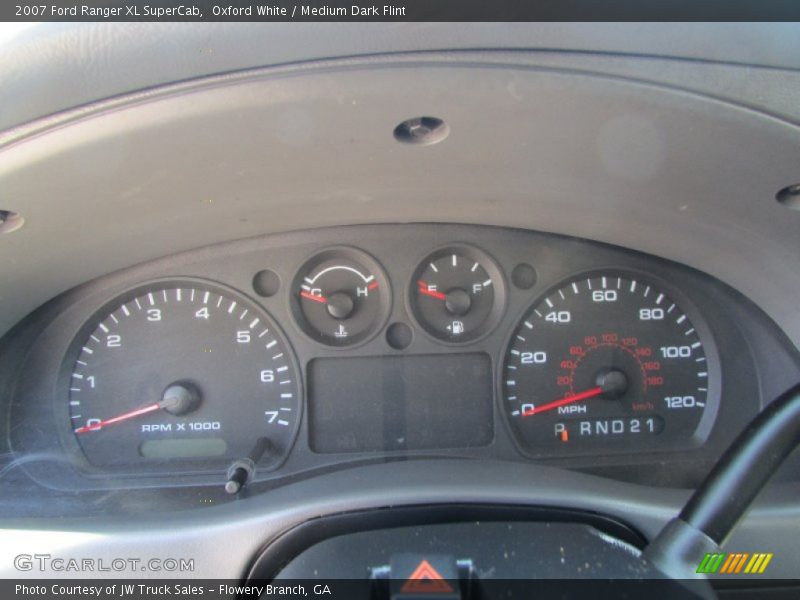 Oxford White / Medium Dark Flint 2007 Ford Ranger XL SuperCab