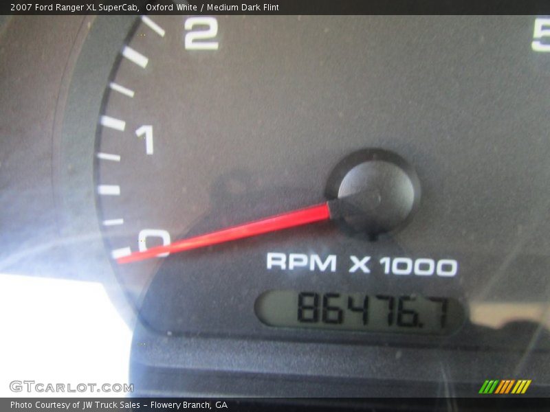 Oxford White / Medium Dark Flint 2007 Ford Ranger XL SuperCab