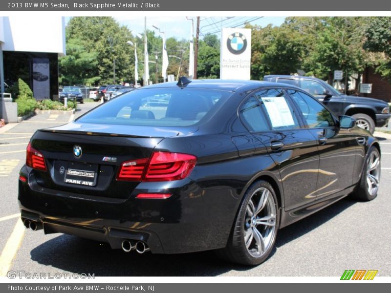 Black Sapphire Metallic / Black 2013 BMW M5 Sedan