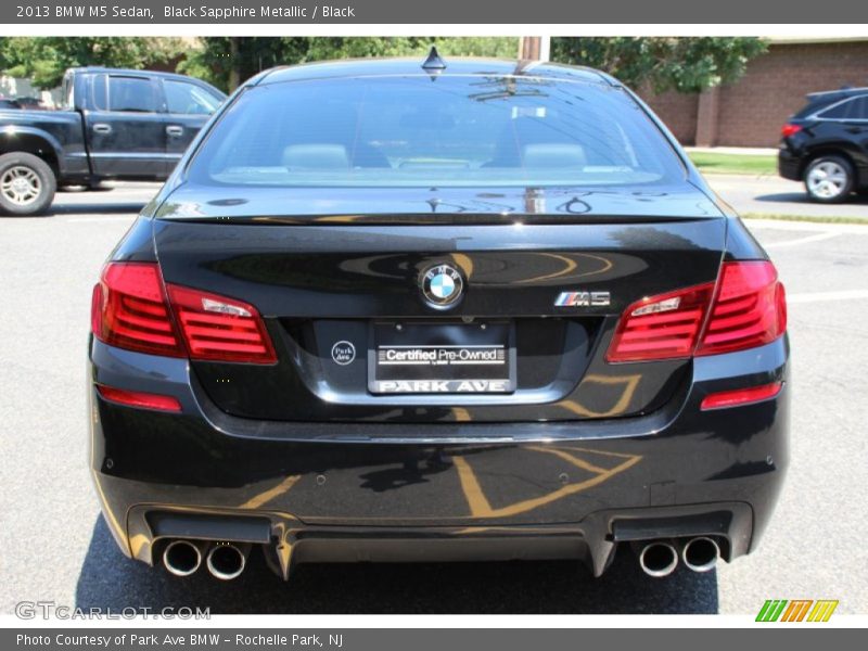 Black Sapphire Metallic / Black 2013 BMW M5 Sedan