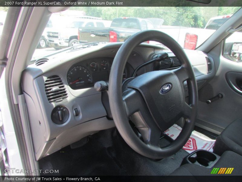 Oxford White / Medium Dark Flint 2007 Ford Ranger XL SuperCab