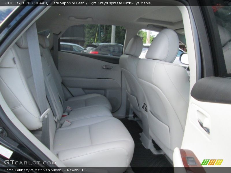 Black Sapphire Pearl / Light Gray/Espresso Birds-Eye Maple 2010 Lexus RX 350 AWD