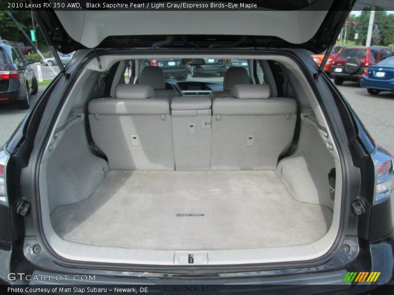 Black Sapphire Pearl / Light Gray/Espresso Birds-Eye Maple 2010 Lexus RX 350 AWD