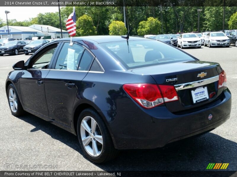 Atlantis Blue Metallic / Jet Black/Brick 2014 Chevrolet Cruze LT
