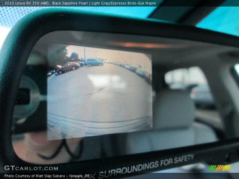Black Sapphire Pearl / Light Gray/Espresso Birds-Eye Maple 2010 Lexus RX 350 AWD