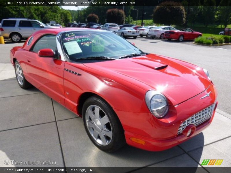 Torch Red / Black Ink/Torch Red 2003 Ford Thunderbird Premium Roadster