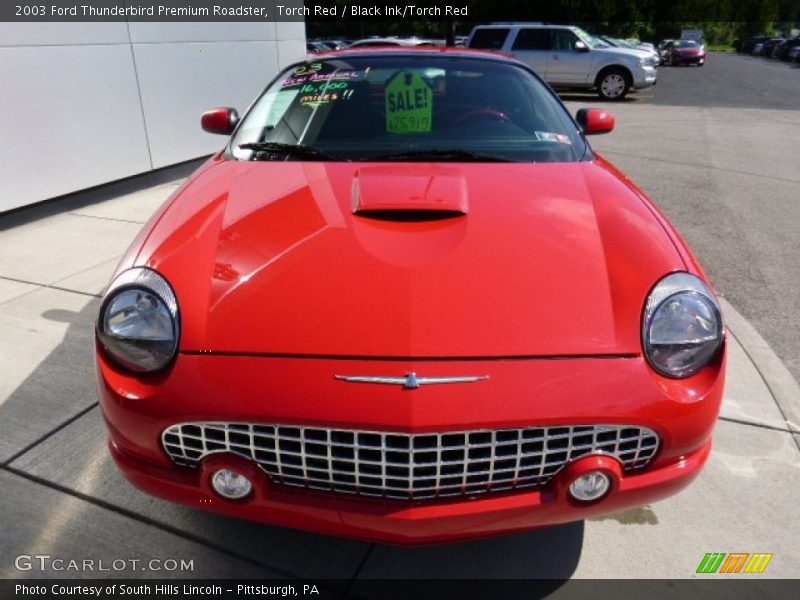 Torch Red / Black Ink/Torch Red 2003 Ford Thunderbird Premium Roadster