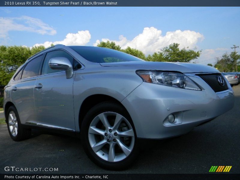 Tungsten Silver Pearl / Black/Brown Walnut 2010 Lexus RX 350