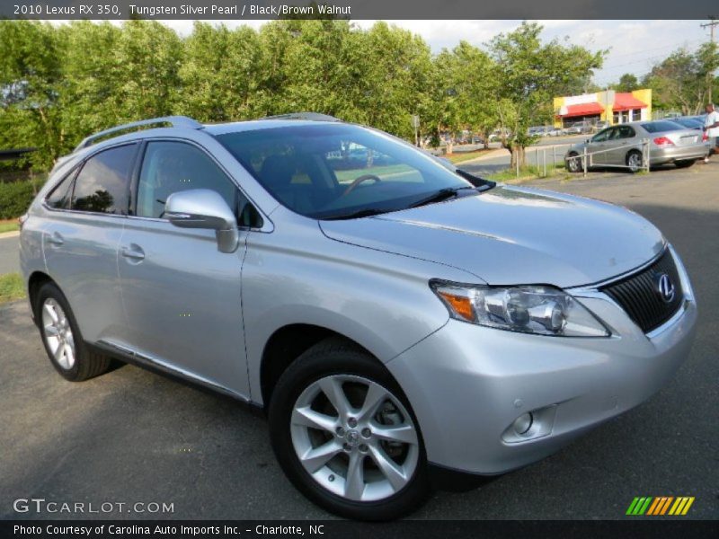 Tungsten Silver Pearl / Black/Brown Walnut 2010 Lexus RX 350