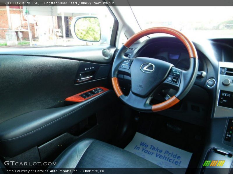 Tungsten Silver Pearl / Black/Brown Walnut 2010 Lexus RX 350