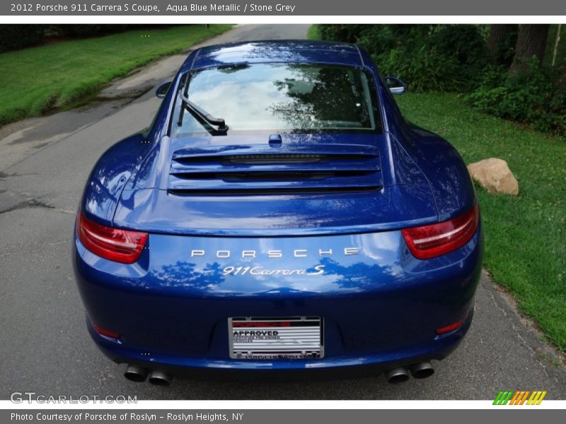 Aqua Blue Metallic / Stone Grey 2012 Porsche 911 Carrera S Coupe