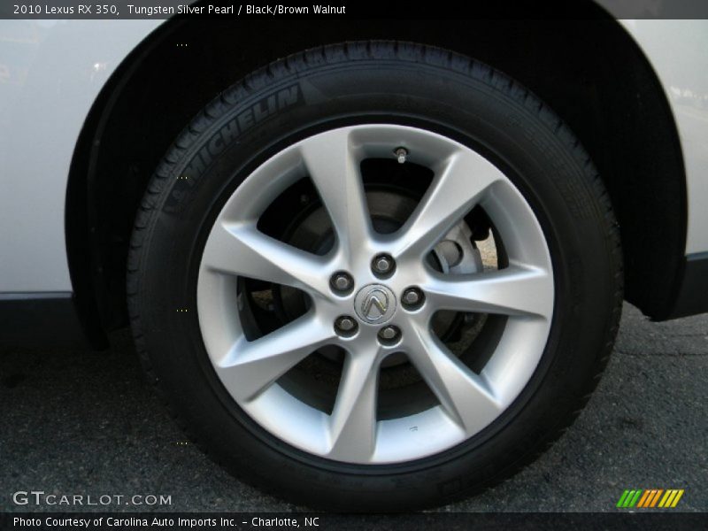 Tungsten Silver Pearl / Black/Brown Walnut 2010 Lexus RX 350