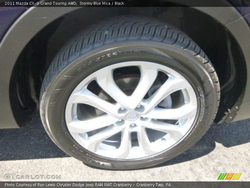 Stormy Blue Mica / Black 2011 Mazda CX-9 Grand Touring AWD