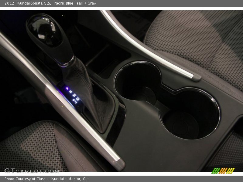 Pacific Blue Pearl / Gray 2012 Hyundai Sonata GLS