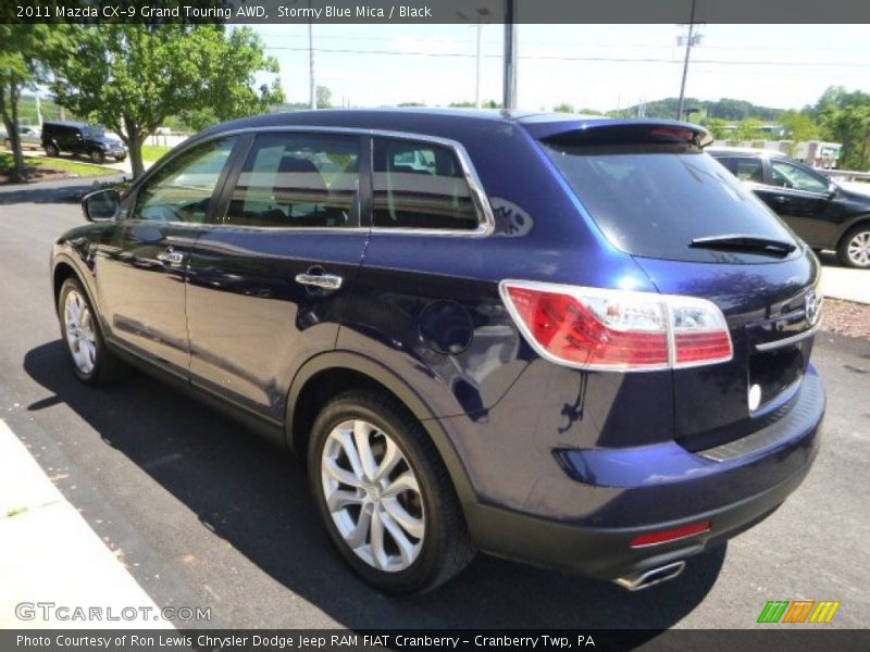 Stormy Blue Mica / Black 2011 Mazda CX-9 Grand Touring AWD