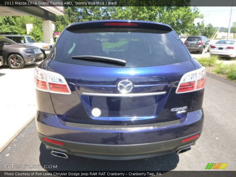 Stormy Blue Mica / Black 2011 Mazda CX-9 Grand Touring AWD