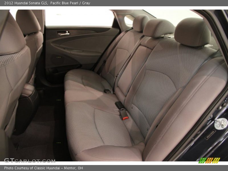 Pacific Blue Pearl / Gray 2012 Hyundai Sonata GLS