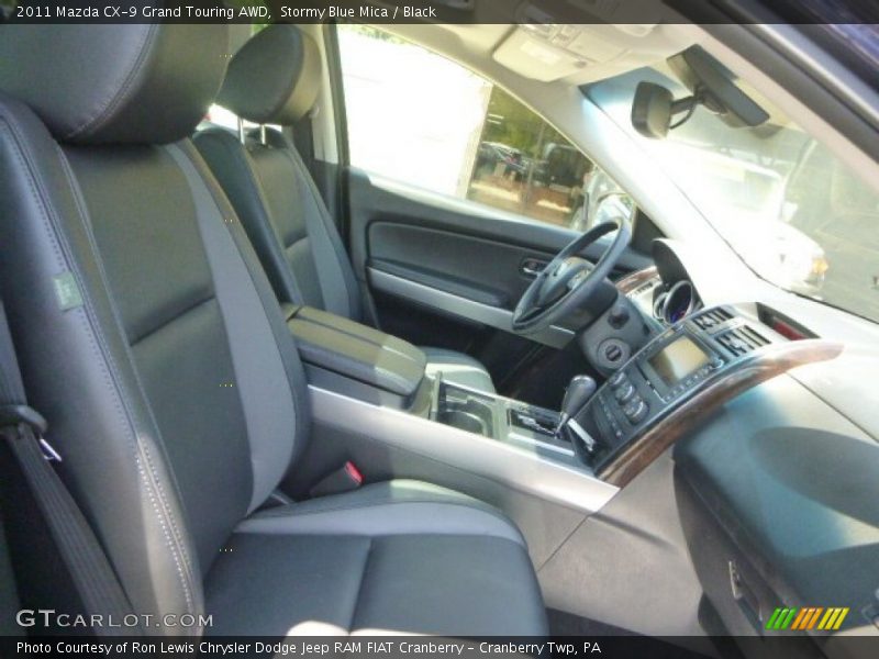 Stormy Blue Mica / Black 2011 Mazda CX-9 Grand Touring AWD