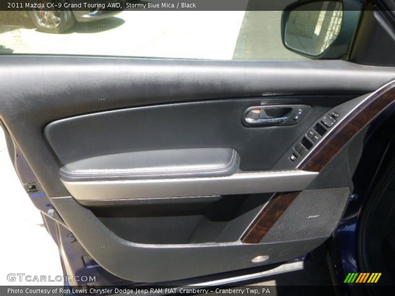 Stormy Blue Mica / Black 2011 Mazda CX-9 Grand Touring AWD