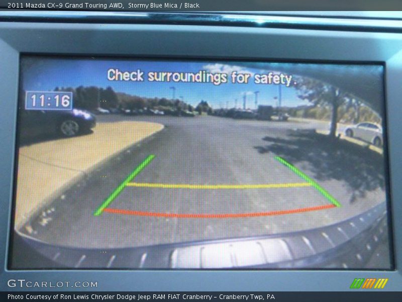 Stormy Blue Mica / Black 2011 Mazda CX-9 Grand Touring AWD