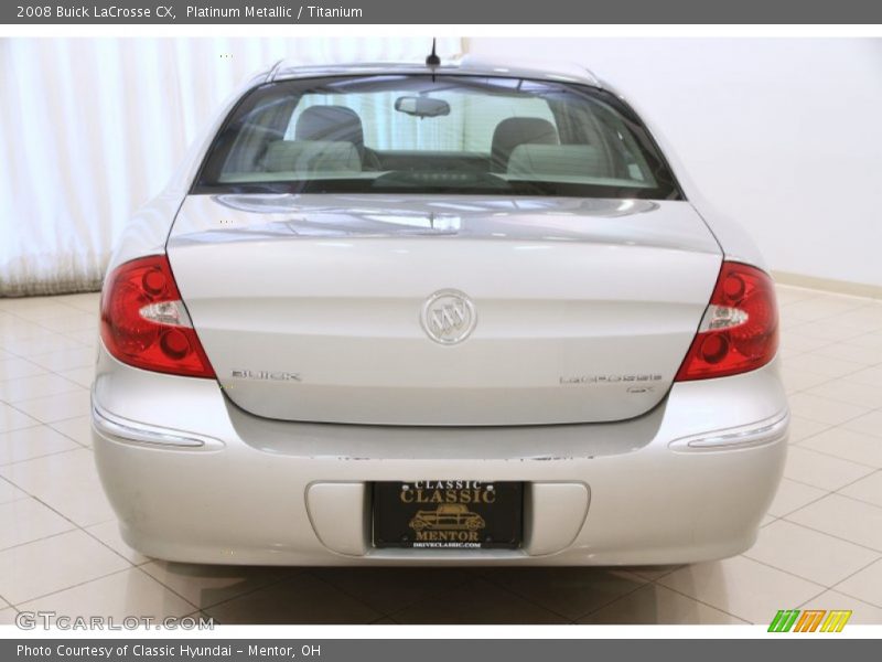 Platinum Metallic / Titanium 2008 Buick LaCrosse CX