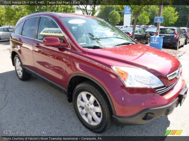 Tango Red Pearl / Black 2008 Honda CR-V EX-L 4WD