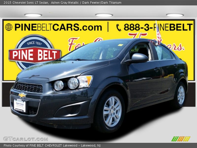 Ashen Gray Metallic / Dark Pewter/Dark Titanium 2015 Chevrolet Sonic LT Sedan