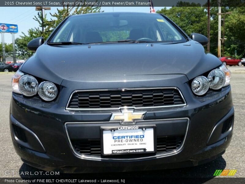 Ashen Gray Metallic / Dark Pewter/Dark Titanium 2015 Chevrolet Sonic LT Sedan