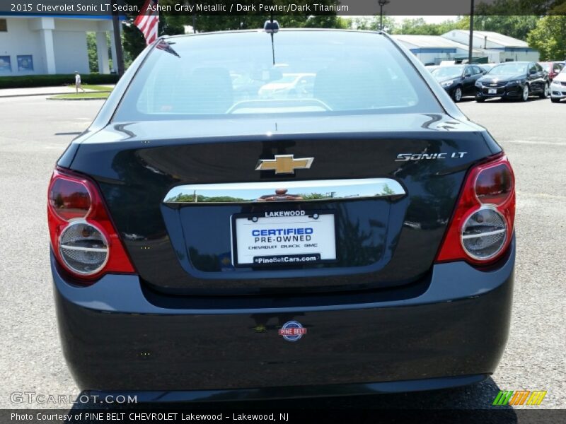 Ashen Gray Metallic / Dark Pewter/Dark Titanium 2015 Chevrolet Sonic LT Sedan