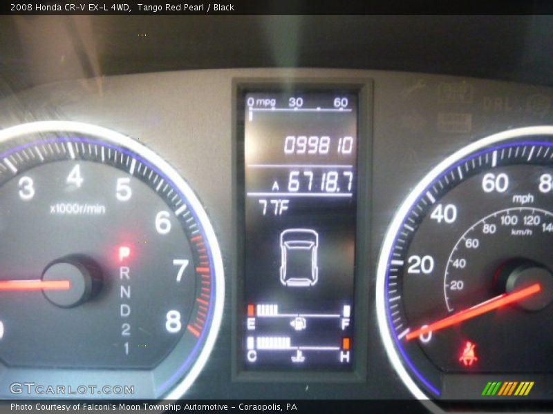 Tango Red Pearl / Black 2008 Honda CR-V EX-L 4WD