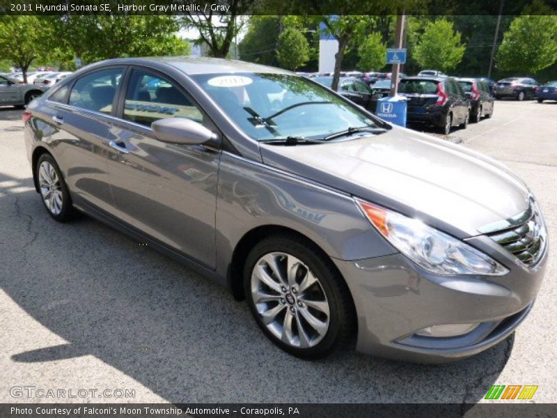 Harbor Gray Metallic / Gray 2011 Hyundai Sonata SE