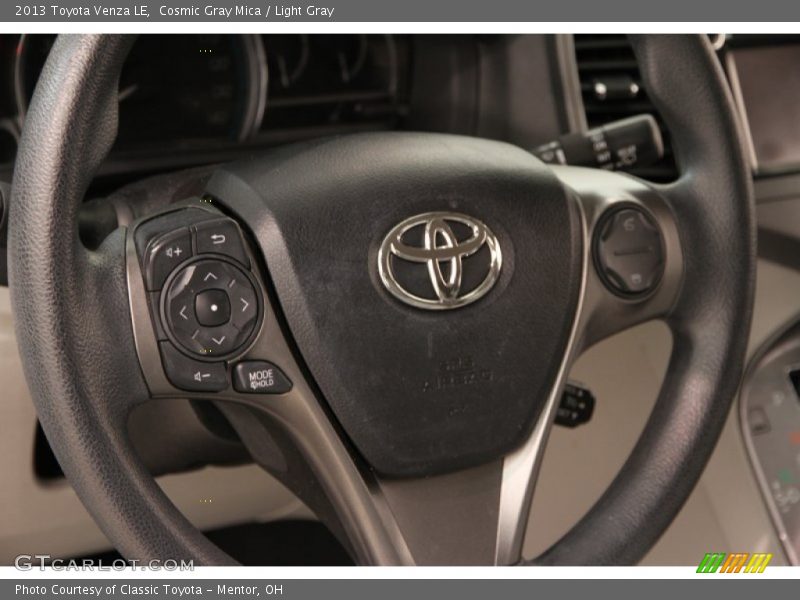 Cosmic Gray Mica / Light Gray 2013 Toyota Venza LE